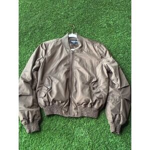 Vintage William Rast by Justin Timberlake & Trace Ayala green bomber jacket L